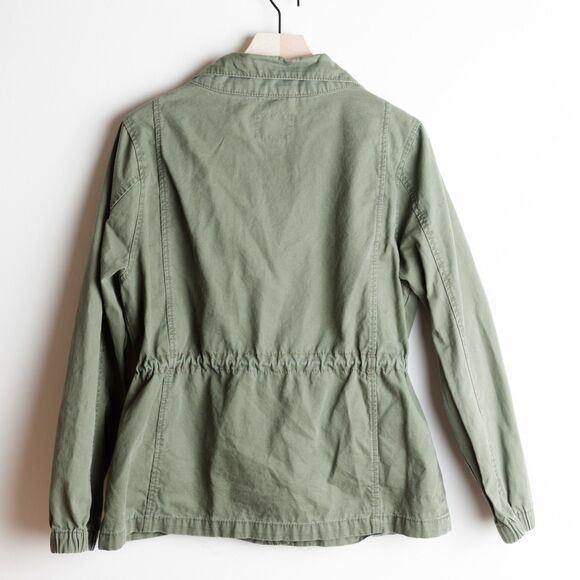Old Navy Utility Field Jacket Womens Large Hunter Pines Army Green Military - Picture 5 of 10